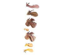 BESPORTBLE 7pcs Miniature Snail Figurines Plastic Animal Models Educational Snail for Garden Miniature Ornaments Indoor Bonsai Desktop Decor