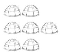 BESPORTBLE 7pcs Protective Cage for Detector 106-132mm Iron Detector Guard Cover with Adjustable Base for Home and High-risk Environments, Sturdy and Impact Resistant Safety Cover