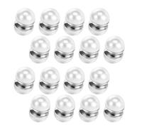 BESPORTBLE 8 Pairs White Imitation Pearl Magnetic Earrings for Bride Non-piercing Lightweight Ear Jewelry Decorations for Wedding Veil and Bridal Accessories