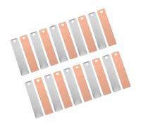 BESPORTBLE 8 pairs Zinc Copper Electroplating Metal Strips for Fruit Battery Science Experiments DIY Primary Battery Materials for Educational Stem Learning and Creative Projects