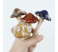 BESPORTBLE 8 Pcs Ceramic Garden Mushroom Lawn Ornaments Colorful Mini Ceramic Garden Decoration Plant Decorations Craft Mushrooms Mini Vases for Flowers Miniature Indoor Accessories