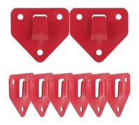 BESPORTBLE 8 Pcs Fire Extinguisher Wall Hook : Heavy Duty Iron Mounting Bracket with Anti-Rust Coating - Universal Hanger for Home, Office and School Safety - Red
