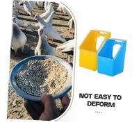 BESPORTBLE 8 Pcs Hanging Food Container and Water Basin for Pigeon Cage Plastic Feeding Bowl with Single Design Lightweight and Practical Feeder for Pet Birds