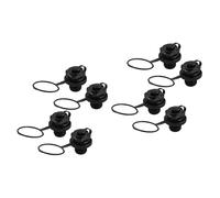 BESPORTBLE 8 PCS Octagonal Boston Valve for Inflatable Boats Kayaks with Screw Nozzle Leak Spiral Design Rubber Pad Seal Replacement Air Valve Caps