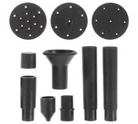 BESPORTBLE 8-Piece Solar Fountain Nozzle Kit: Universal Water Pump Heads with Adapters - Multi-Pattern Water Flow Replacement for Garden Basin, Pond & Fish Tank Decor (Black)