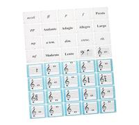 BESPORTBLE 80pcs Music Theory Flash Cards for Beginners Engaging Music Note Learning Tool for Piano Violin Students Portable Educational Supplies for Home Travel