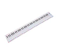 BESPORTBLE 88-key Piano Keyboard Practice Chart for Beginners, Portable Piano Fingering and Note Guide Paper, Handroll Music Staff and Numbered Notation Reference Aid
