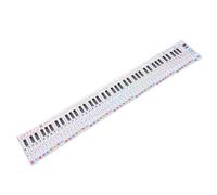 BESPORTBLE 88-key Piano Practice Card with Finger Guide Portable Roll-up Piano Keyboard Chart for Beginners and 88 Key Sheet Music Reference
