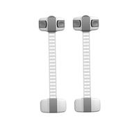 BESPORTBLE 8pc Cupboard Safety Locks Boy Girl Security Locks Biscuit Shape Design Grey