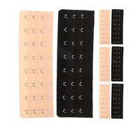 BESPORTBLE 8pcs 3-row 8-hook Bra Extender Stretchy Bra Extension Back Bra Extension Strap Women Elastic Bra Extender with Hooks Adjustable Bra Strap Extender, Assorted Color, 15.00X4.90X0.30CM