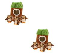 BESPORTBLE 8pcs Dog Plush Squeaky Hide Toy Molar Chew Toys for Dogs Interactive Fun for Pets and Soft Material for Keeping Your Pet Engaged