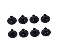 BESPORTBLE 8pcs Drum Accessories Cymbal Stand Sleeve Set Black Plastic Felt Sleeves for Percussion Compatible with Cymbal Stands Easy to Replace Prevents Damage to