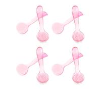 BESPORTBLE 8pcs Facial Brush Pore Scrub Brush Pink Abs Plastic Comfortable Face Exfoliator Cleaner Promote Absorption for Make-up and Face Washing Random Color