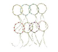 BESPORTBLE 8pcs Floral Wreath Headband Bridal Headband for Wedding Guest Flower Crown for Girls Floral Hair Accessories Leaf Crown Craftsmanship Set