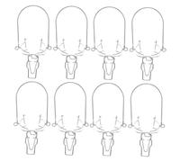 BESPORTBLE 8pcs Glass Jar Wire Clip Replacement Metal Buckles with Handle Sealing Buckle for Milk Juice Fermented Drinks Portable Mason Jar Wire Locking Rings