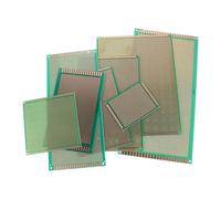 BESPORTBLE 8pcs Green Fiberglass Single Sided Pcb Breadboard Set 6x8cm to 15x25cm for Soldering Practice, Electronics Project Board Kit with Universal Circuit Module for DIY Assembly