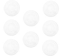 BESPORTBLE 8Pcs Guitar Effect Pedal Caps Transparent Footswitch Toppers Easy Installation Enlarged Touchable Surface for Comfortable Steps Compatible with Various Footswitches