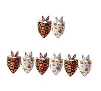 BESPORTBLE 8pcs Halloween Dog Bandanas Adorable Pet Scarves for Festive Costumes Comfortable for Photoshoots and Social Visits