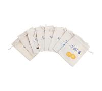 BESPORTBLE 8pcs Hanukkah Bags Drawstring Pouches Small Fabric Reusable Present Storage for Holiday Craft Projects Empty Cloth Bags Drawstring