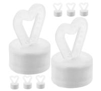 BESPORTBLE 8pcs Heart Shaped Balloon Pendant Weights with Magnetic Base Decorative Balloon Anchors for Effortless Setup at Weddings Birthdays and Celebrations