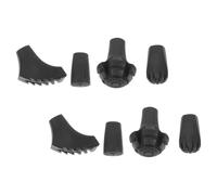 BESPORTBLE 8pcs Hiking Trekking Pole Tips Rubber Foot Replacement Set for Walking Sticks and Crutches, Anti-slip End Caps Fit 11mm Diameter, Suitable for Outdoor Hiking and Elderly Walking
