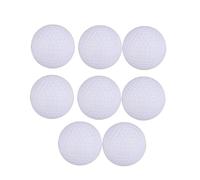 BESPORTBLE 8pcs Lightweight Plastic for Boy Girl Practice Toys Safe for Swing Training and Games Accessories for Young Golfers White