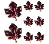 BESPORTBLE 8pcs Maple Leaf Brooch: Canadian Brooch Pin Maple Leaf Lapel Pin - Thanksgiving Themed Metal Badge for Women Men Clothes Bag Backpack