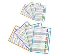 BESPORTBLE 8pcs Math Multiplication Flash Cards and Kindergarten Students, Pvc Material Visual Engagement and Confidence Building Features, for Preschool and Classroom Learning