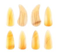 BESPORTBLE 8pcs Medium Size Guzheng Finger Nails with Double Groove Buffalo Horn Material Guzheng Picks for Practice and Performance Protective Finger Picks in Music Instruments