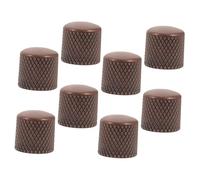 BESPORTBLE 8Pcs Metal Guitar Volume Knobs Dome Caps for Electric Guitar and Bass Smooth Turning Potentiometer Replacement Parts with Stylish Red Finish Fit