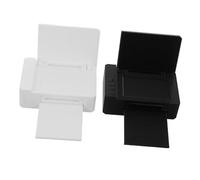 BESPORTBLE 8pcs Miniature Office Printer Model Realistic Dollhouse Tech Decor Accessories Small Portable Printing Machine for Engaging Role Playing Scenes for Tiny Computer Models and