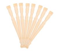 BESPORTBLE 8Pcs Miniature Roman Pillars for Doll House Decor Tiny Wood Column Models for DIY Microlandscape Decorative Mini House Accessories