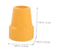 BESPORTBLE 8pcs Non-Slip Rubber Walking Pole Tips Replacement Cane Foot Protectors Shockproof Anti-Skid Crutch Pads for Trekking Poles and Walking Sticks
