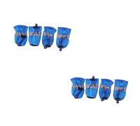 BESPORTBLE 8pcs Pet Dogs Outdoor Shoes Booties for Small Dogs and Puppies Lightweight Footwear for Rain and Snow Protects Paws from Cold and Objects