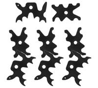 BESPORTBLE 8pcs Plastic Billiard Pool Cue Bridge Heads Set, 13mm Antler Spider Forks, Snooker Cue Accessory for Game Room Billiards Table