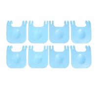 BESPORTBLE 8pcs Plastic Cage Clips for Small Animal Cages Sturdy Blue Wire Fastening Clips for Pet Playpens and Diy Projects