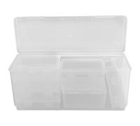 BESPORTBLE 8pcs Plastic Playing Card Storage Boxes Organizer for Trading Cards and Beads Made of Sturdy Pp Material Keeps Clean and Secure for Games and Collectors