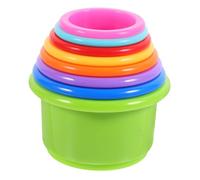 BESPORTBLE 8pcs Rabbit Stacking Cups Toy Plastic Bunny Food Hiding Cup for PET Rabbit Nesting Treat Holder Safe Food Storage Toy