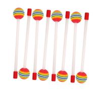 BESPORTBLE 8pcs Rainbow Lollipop Drumsticks for Comfortable Percussion Mallets with Polished Edges Creative Musical Accessories for Tongue Drums and Drum Pads