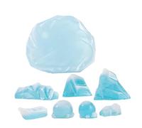 BESPORTBLE 8pcs Realistic Arctic Iceberg Model, Resin Aquarium Decor Ornament for DIY Projects, Desk Placement and Home Display, for Aquarium Mountain Ornament