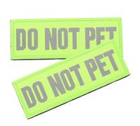 BESPORTBLE 8pcs Reflective Service Dog Patch Do Not Pet Adhesive Back Patches for Safety Easy to Use for Anxious Dogs and Assistance Animals