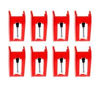 BESPORTBLE 8pcs Replacement Record Player Stylus Needle for Vinyl Player with Noise Reduction Design and Record Protection, Compatible Turntable Needle for Family Gatherings and Private