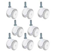 BESPORTBLE 8pcs Replacement Walker Wheels Swivel Casters for Strollers and Walkers Detachable Design for Easy Installation and Stable Movement
