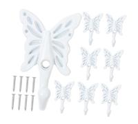 BESPORTBLE 8pcs Retro European Butterfly Clothes Hooks Single Zinc Alloy Decorative Hangers for Closet Bedroom Living Versatile Wall Mount Robe Coat Towel Organizer