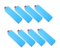 BESPORTBLE 8pcs Reusable Ice Packs for Cooler and Air Cooler, Thin Pe Material Rapid Cooling Effect, Size 16.5x4x3.8cm, for Drinks and Food at School or Picnics during Summer