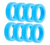 BESPORTBLE 8pcs Silicone Luggage Wheel Covers Castor Wheels Suitcase Feet Protectors