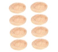 BESPORTBLE 8pcs Simulated Bird Nest Decorative Props for and Party Natural Material Faux Nest for Unique Decorations and Crafts