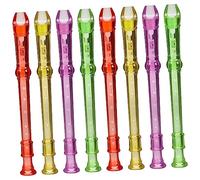 BESPORTBLE 8Pcs Small Transparent Clarinet with Lightweight Musical Instrument for Beginners Early Education and Hand Coordination Practice