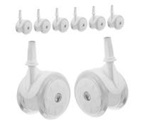 BESPORTBLE 8pcs Stroller Wheel Replacement Rubber Casters for Walkers and Pushchairs Lightweight Walker Accessories for Smooth Mobility and Easy Maneuverability