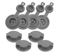 BESPORTBLE 8Pcs Tpu Vacuum Bag Air Valves with Gray Gaskets Plastic Compression Storage Bag Replacement Air Valve Covers for Vacuum Seal Accessories for Travel and Home Organization